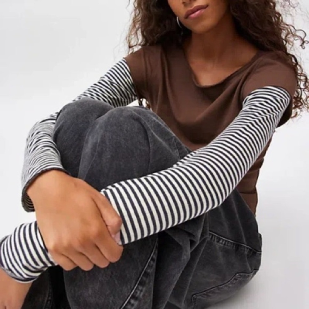 BDG Layered Slim Long Sleeve Tee